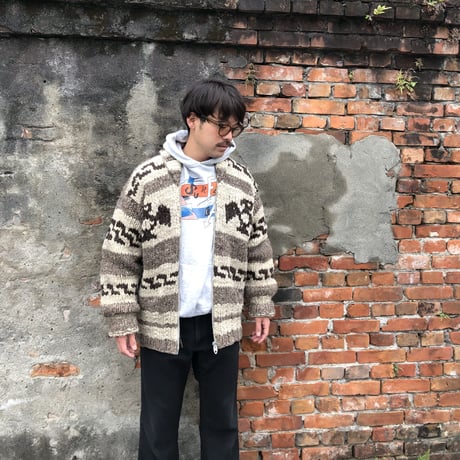 Vintage カウチンニットカーディガン