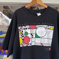 90's FRANK LLOYD WRIGHT プリントTシャツ XL