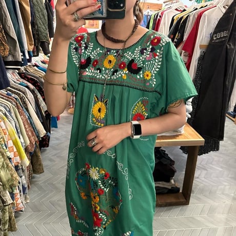 メキシカン刺繍ワンピース