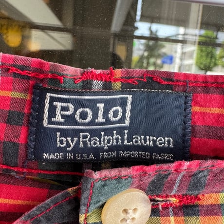 USA製 Polo by Ralph Lauren チェック柄ショーツ