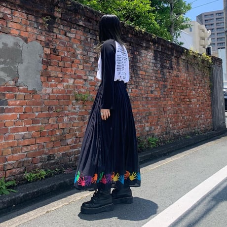 カラフル手形スカート