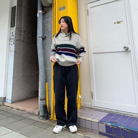 USA製Eddie Bauerショールカラーニット
