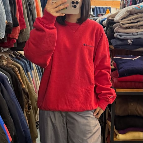 90s champion ワンポイントスウェット