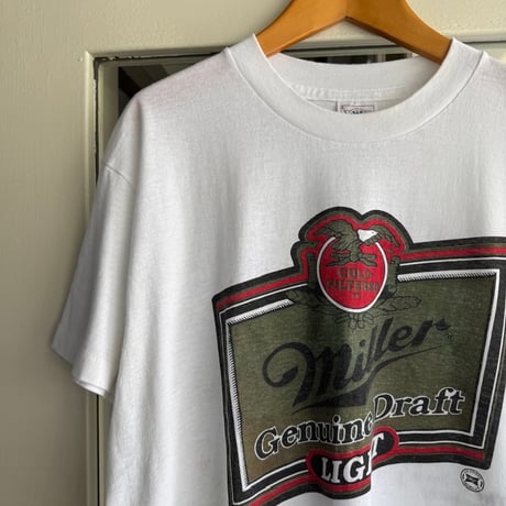 90's Miller ビールプリントTシャツ L