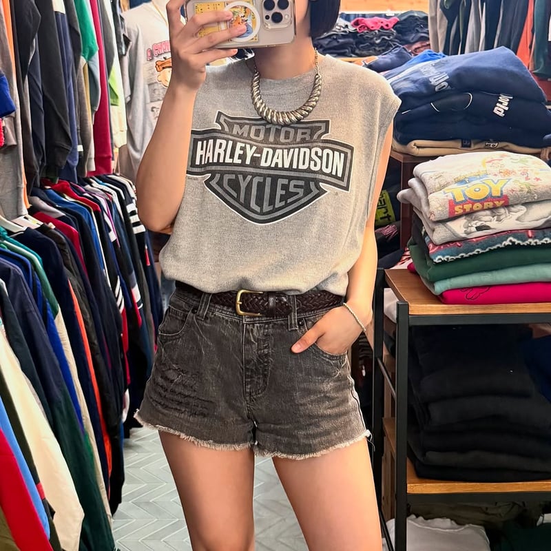 00s Harley Davidson y2k グランジ　平成　タンクトップ ☑︎vintage Harley-davidson🏍️🎀 ♡usedtee / tanktop その他Y2K