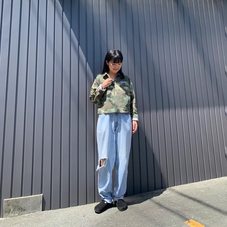 adidasカモフラショート丈ジャケット
