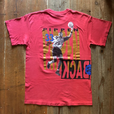 90's NIKE銀タグ Jordan ×Pippen プリントTシャツ
