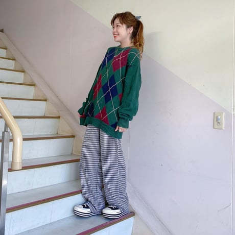 DOCKERS アーガイルコットンニット