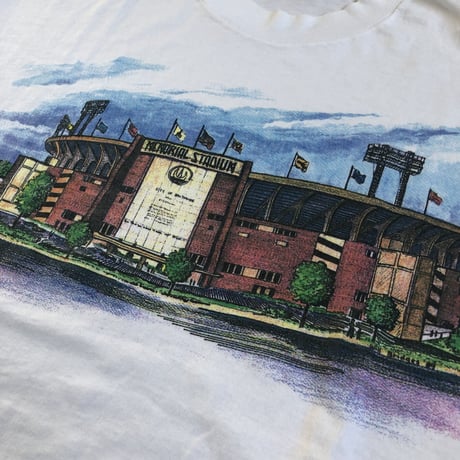 90's MEMORIAL STADIUM プリントT XL