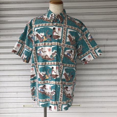 Reyn spooner サーファー総柄シャツ