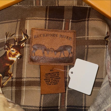 BUCKHORN RIVER  トナカイ柄チェックシャツ