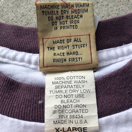 90's〜 USA製リンガーネックTシャツ  XL