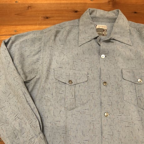 〜60's Vintage Rayon L/S SHIRT