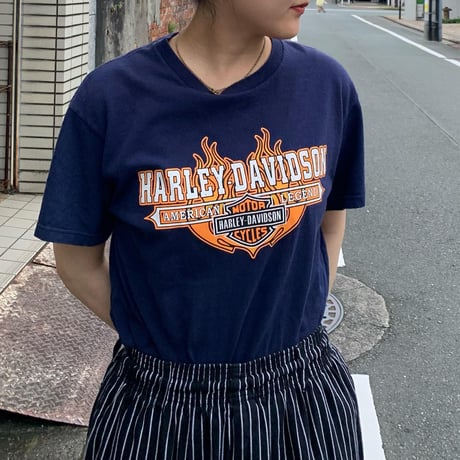 ハーレーファイヤーロゴTシャツ