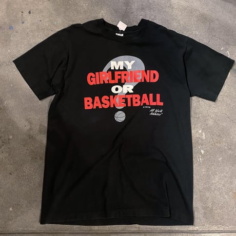 USA製 girl friend or basketball Tシャツ