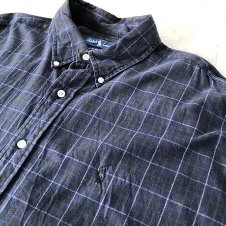 Ralph Lauren長袖チェックシャツ BLAKE  XL