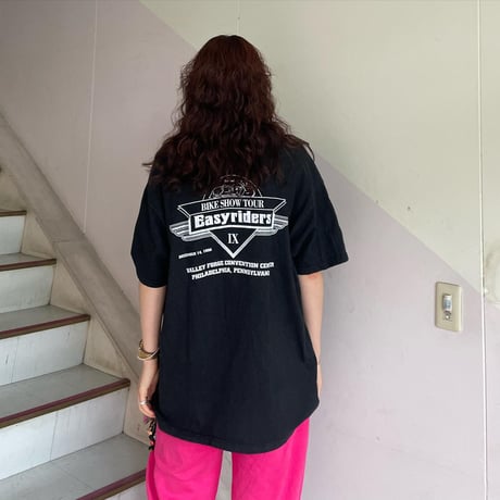 90sセクシーバイカーTシャツ