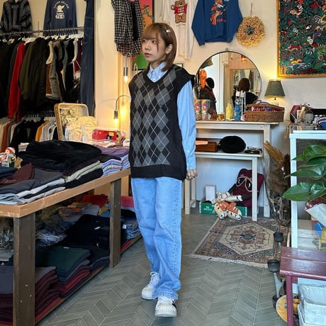 DOCKERS アーガイル柄ニットベスト