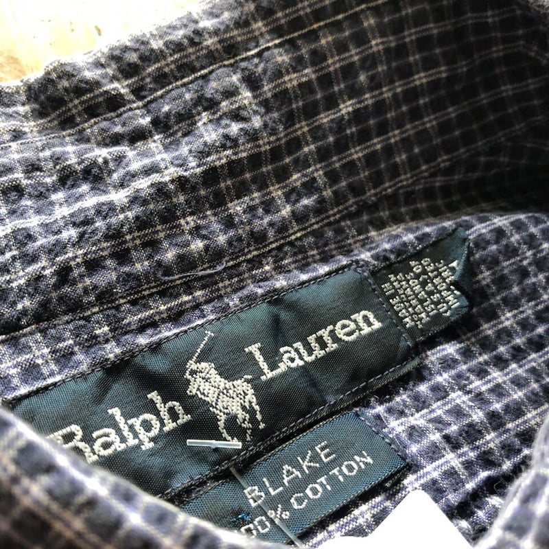 【RALPH LAUREN】BLAKE L/Sシャツ チェック柄 ポニーロゴ Polo Ralph Lauren 
