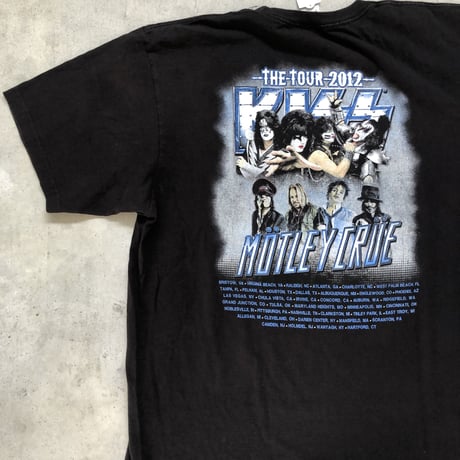 KISS & MOTLEY CRUEバンドTシャツ