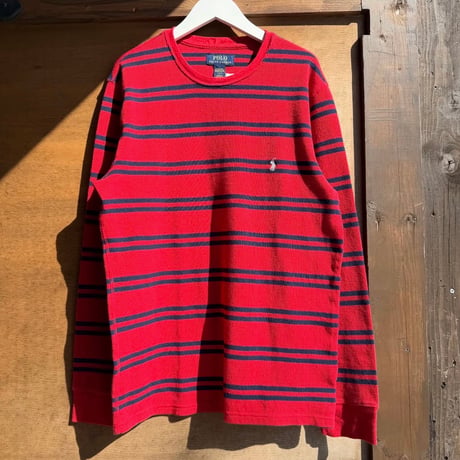 POLO ボーダーサーマルロンT