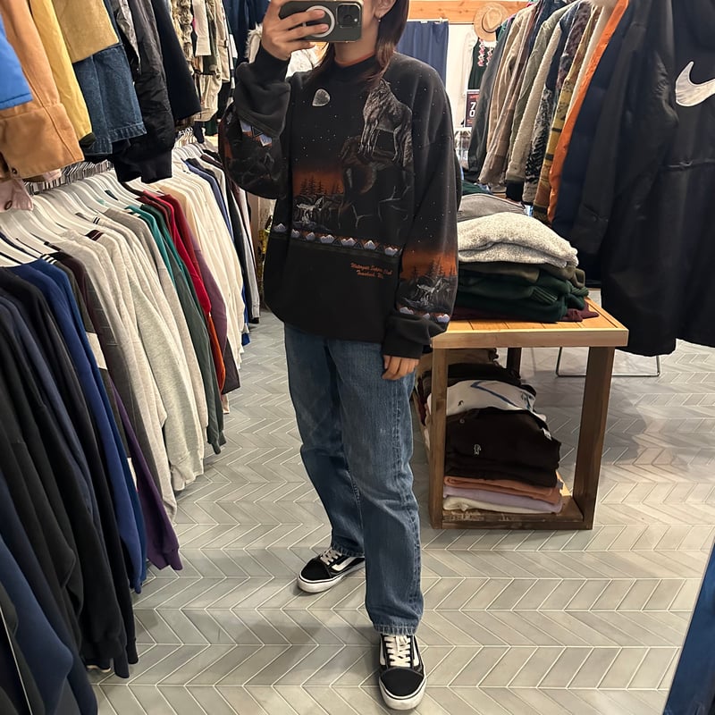 オオカミ全面プリントスウェット | CUSTOM FEVER