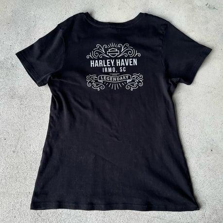 ハーレーダビッドソンイーグル両面プリントTシャツ