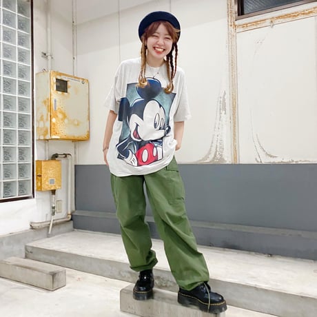 ミッキーマウス両面プリントTシャツ