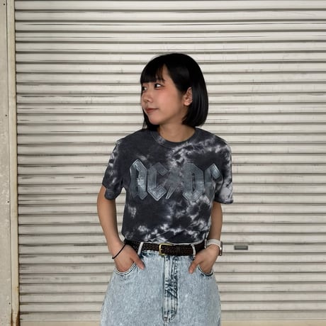 AC/DC メタルロゴ タイダイTシャツ