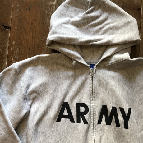 USA製Champion Army フルジップフーディー