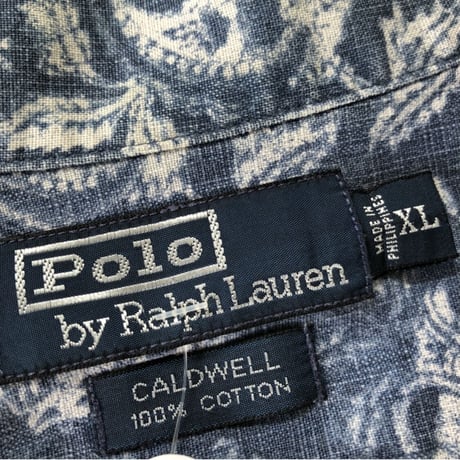 Ralph Lauren  半袖開襟総柄シャツ XL