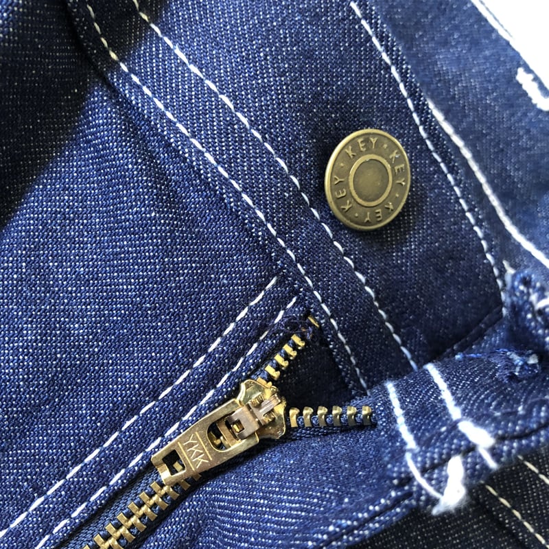NOS! 未使用 KEY デニムペインターパンツ W30、W42 | CUSTOM FEVER
