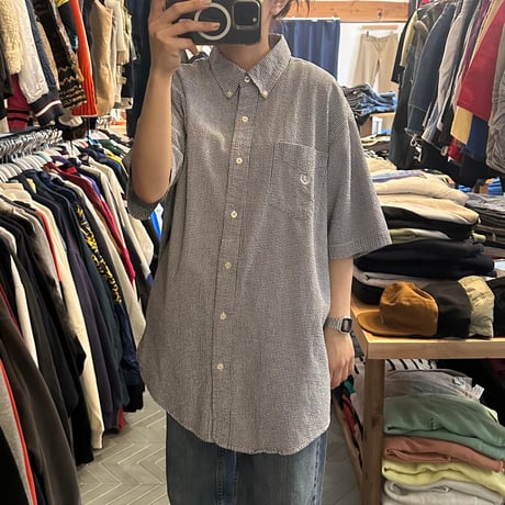 CHAPS ギンガムチェックシャツ
