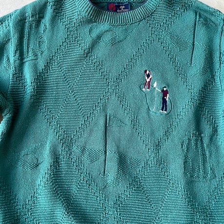 ISLE OF COTTON ゴルフニット