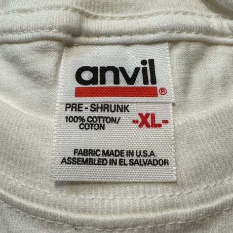90's〜 anvil無地T  デッドストック