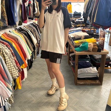 90s LACOSTE ラグランポロシャツ
