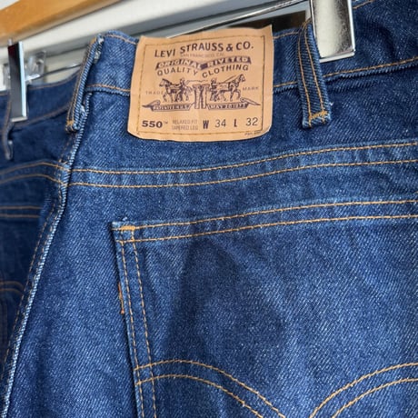 カナダ製Levi's550 RELAXED FIT TAPERED LEG W34×L32