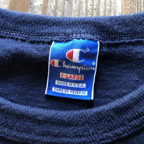 90'sチャンピオンカレッジ4段プリントTシャツ　XL