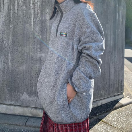 L.L.BeanハーフスナップニットフリースPO