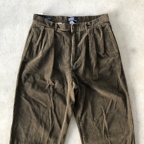 POLO RALPHLAUREN 太畝コーデュロイパンツW33×L32