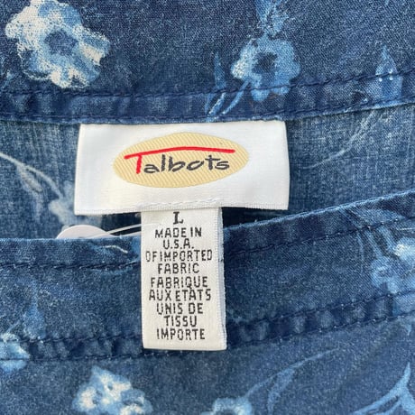 USA製小花柄リラックスサロペットワンピース
