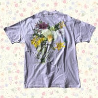 USA製 Hanes お花バックプリントTシャツ