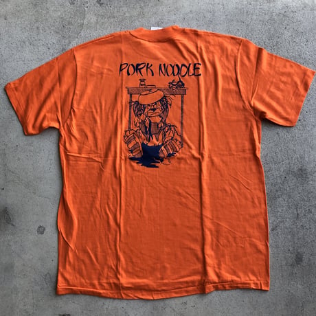 〜80's未使用プリントTシャツ〝PORK NOODLE〟