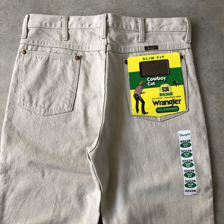 80's〜USA製 WRANGLER  936 SLIM FIT W32×L38