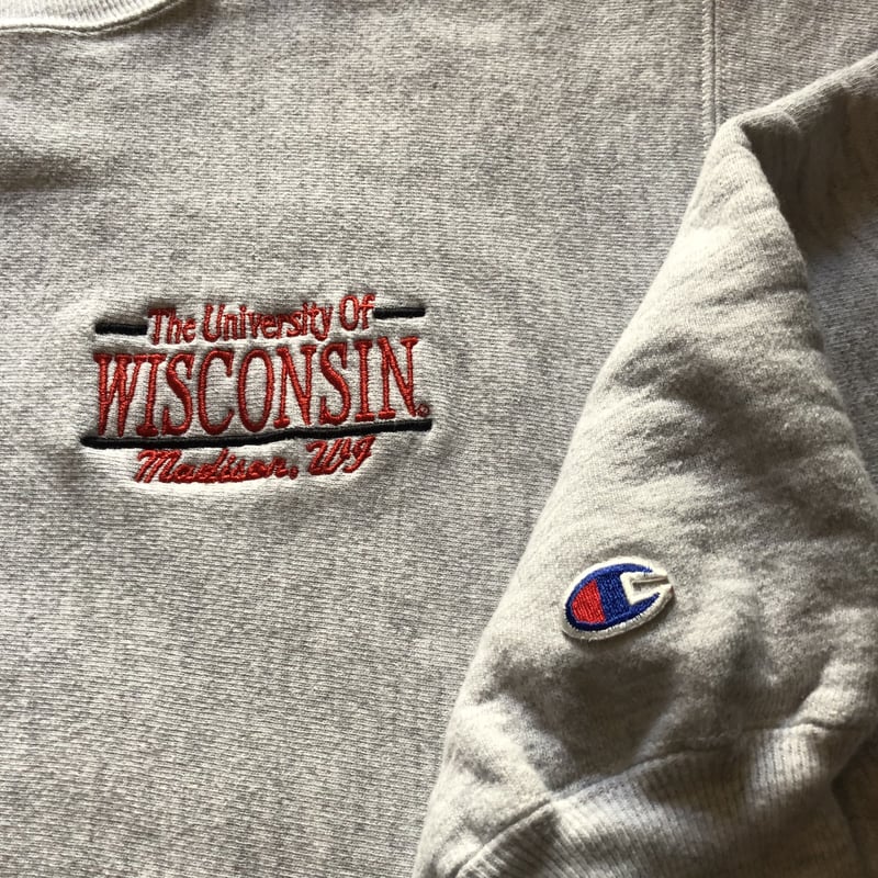 胸刺繍 WISCONSINチャンピオンリバースウィーブ XL | CUSTOM FEVER