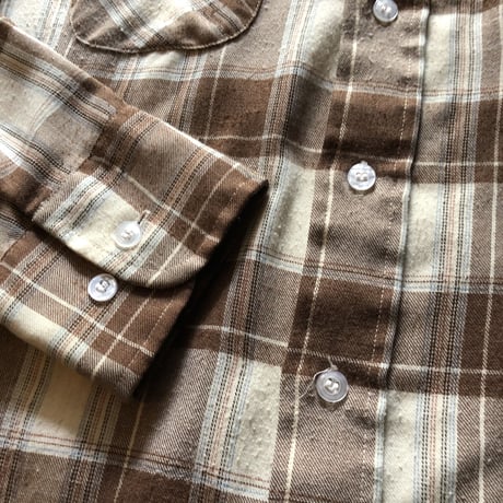 70年代リーバイス  BIG E 長袖チェックシャツ  M ②