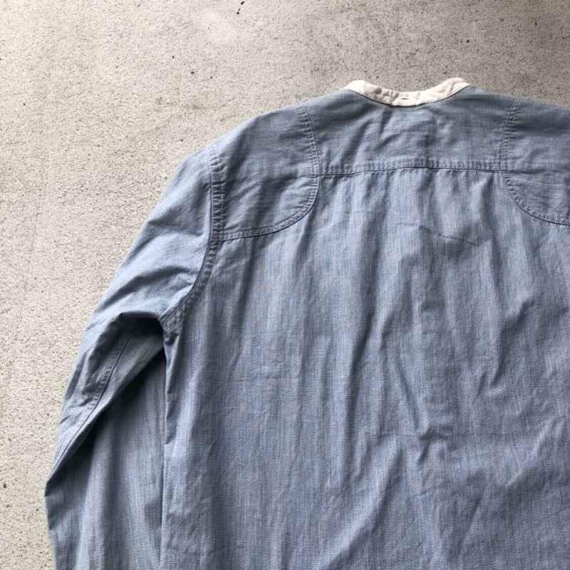 RRL〟 RALPH LAUREN バンドカラーシャツ M | CUSTOM FEVER