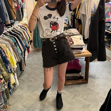 80年代USA製ミッキーリンガーTシャツ
