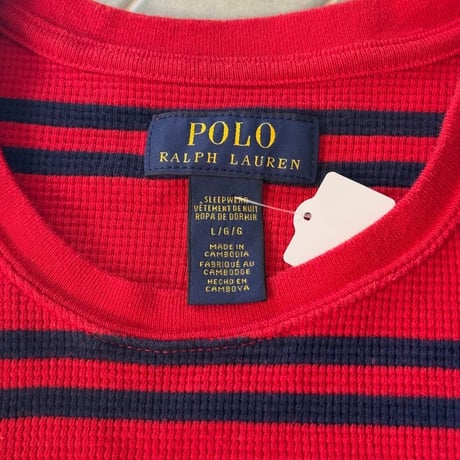 POLO ボーダーサーマルロンT