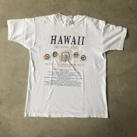 USA製 HAWAIIプリントTシャツ